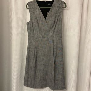 RW&CO. Gray with Black Polka Dots Sleeveless Dress